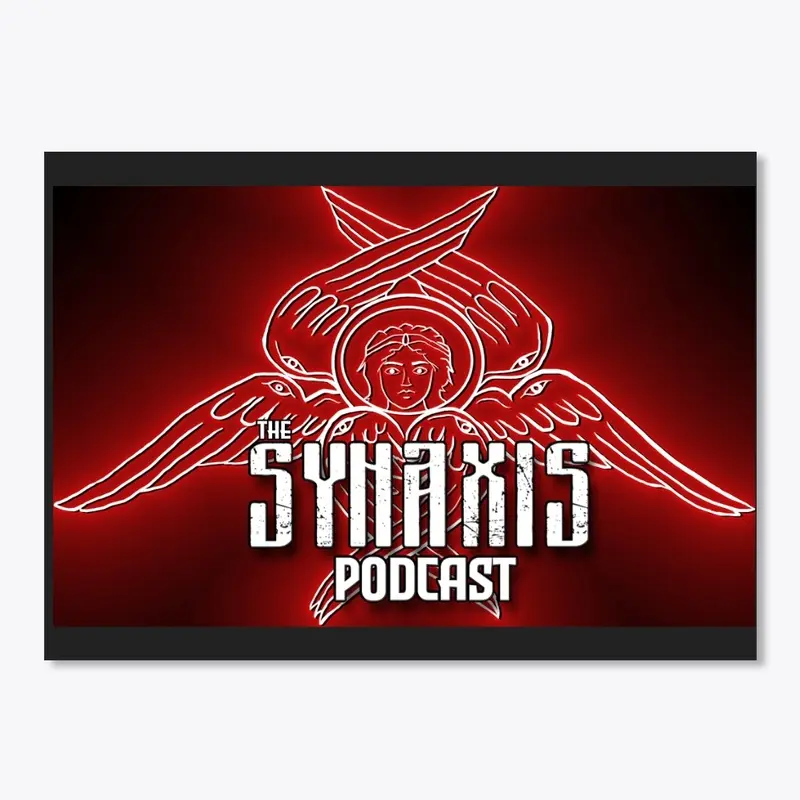 Synaxis Podcast Seraph Logo Neon Glow